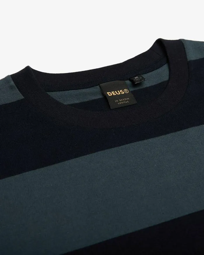 Mens Deus Ex Machina Tees Bruce Stripe Tee 8211 Green Gables Green Gables Mens Deus Ex Machina Tees Bruce Stripe Tee 8211 Green Gables Green Gables