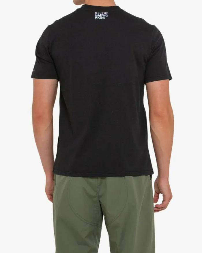 Mens Deus Ex Machina Tees CWorks Tee 8211 Black Black Mens Deus Ex Machina Tees CWorks Tee 8211 Black Black