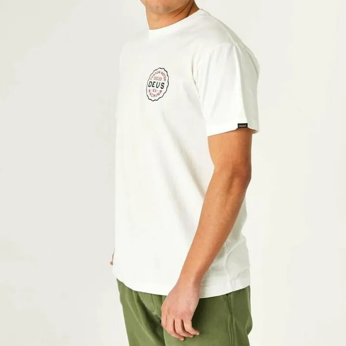 Mens Deus Ex Machina Tees Camperdown Address Tee 8211 Vintage White Vintage White Mens Deus Ex Machina Tees Camperdown Address Tee 8211 Vintage White Vintage White