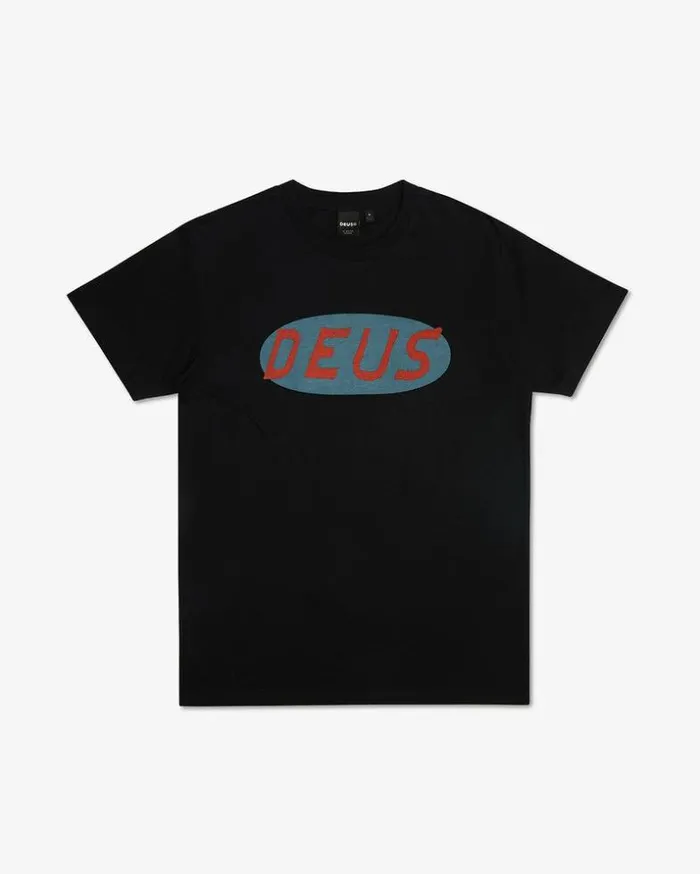 Mens Deus Ex Machina Tees Quanta Tee 8211 Black Black Mens Deus Ex Machina Tees Quanta Tee 8211 Black Black