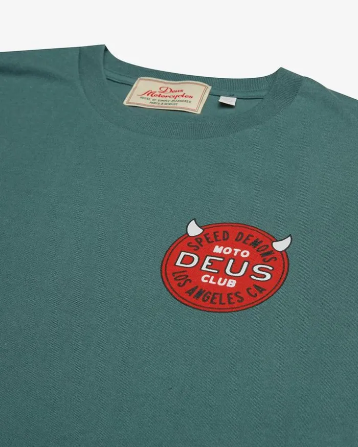 Mens Deus Ex Machina Tees Riding Hot Long Sleeve Tee 8211 Work Green Work Green Mens Deus Ex Machina Tees Riding Hot Long Sleeve Tee 8211 Work Green Work Green