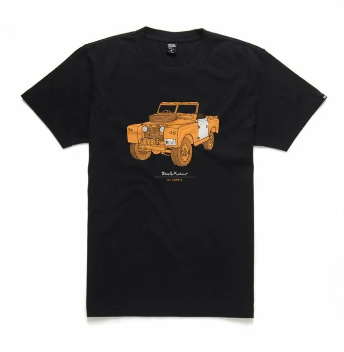 Mens Deus Ex Machina Tees The Landie Tee 8211 Black Black
