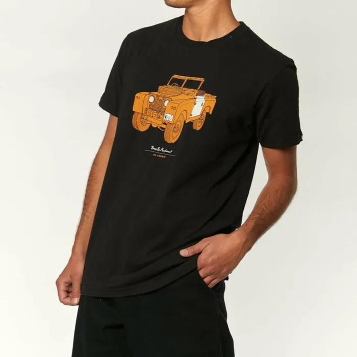 Mens Deus Ex Machina Tees The Landie Tee 8211 Black Black Mens Deus Ex Machina Tees The Landie Tee 8211 Black Black