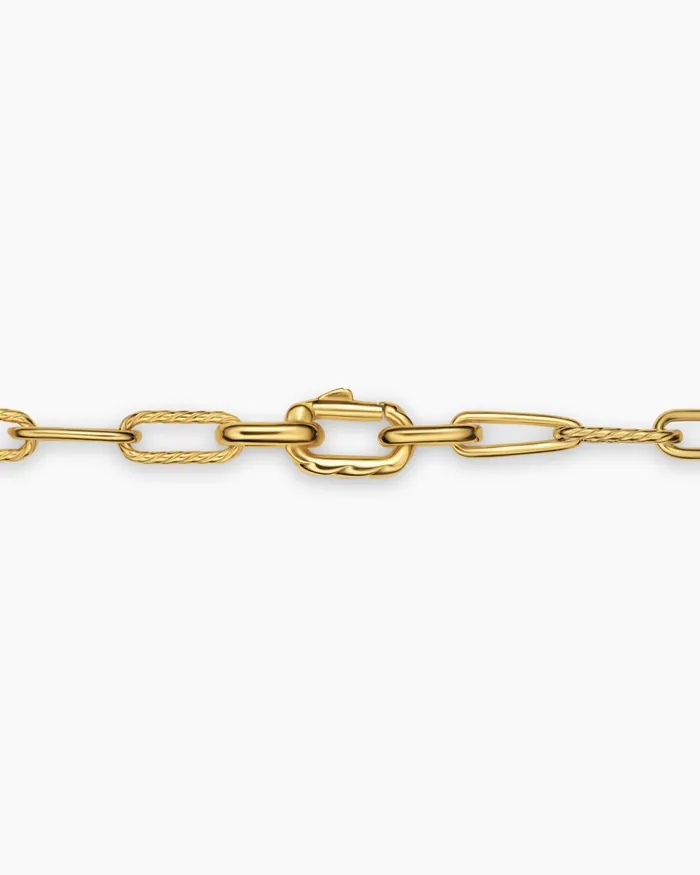 Mens DY Madison Chain Necklace In 18K Yellow Gold With Diamonds 4mm Men David Yurman Chains Mens DY Madison Chain Necklace In 18K Yellow Gold With Diamonds 4mm Men David Yurman Chains