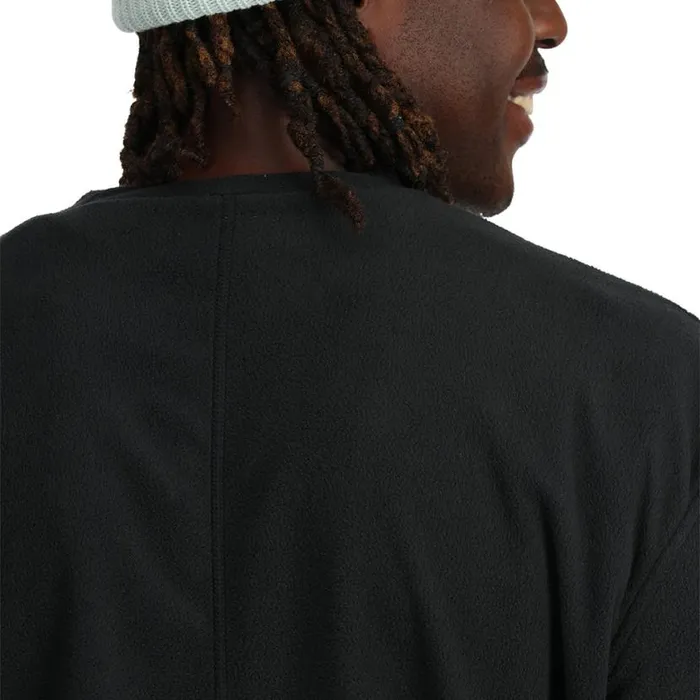 Mens Lounge Crew Black Spyder Fleece