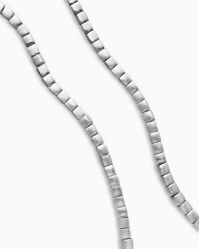 Mens Spiritual Beads Cushion Necklace In Sterling Silver 4mm Men David Yurman Bead Mens Spiritual Beads Cushion Necklace In Sterling Silver 4mm Men David Yurman Bead