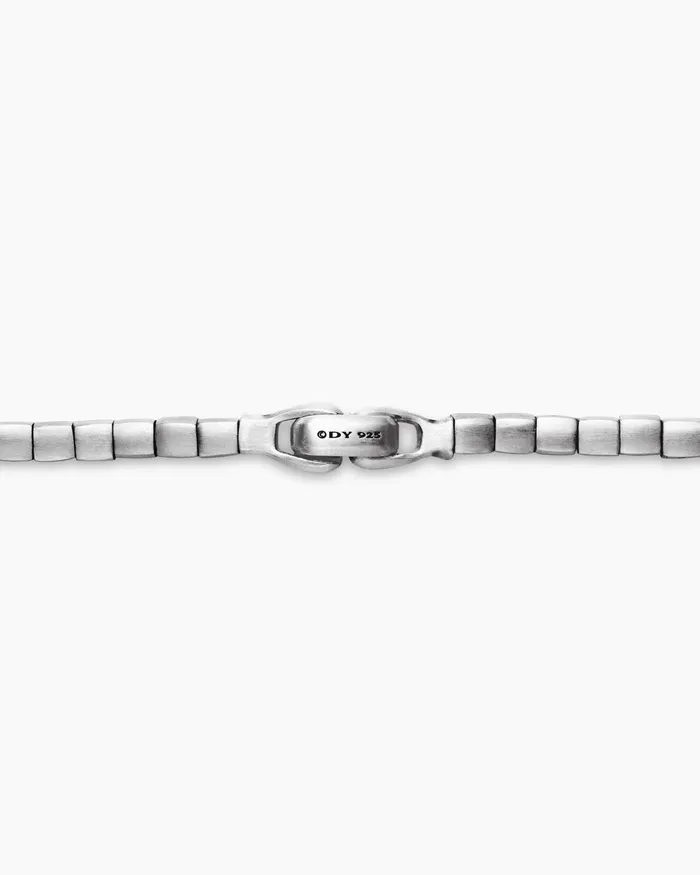 Mens Spiritual Beads Cushion Necklace In Sterling Silver 4mm Men David Yurman Bead Mens Spiritual Beads Cushion Necklace In Sterling Silver 4mm Men David Yurman Bead