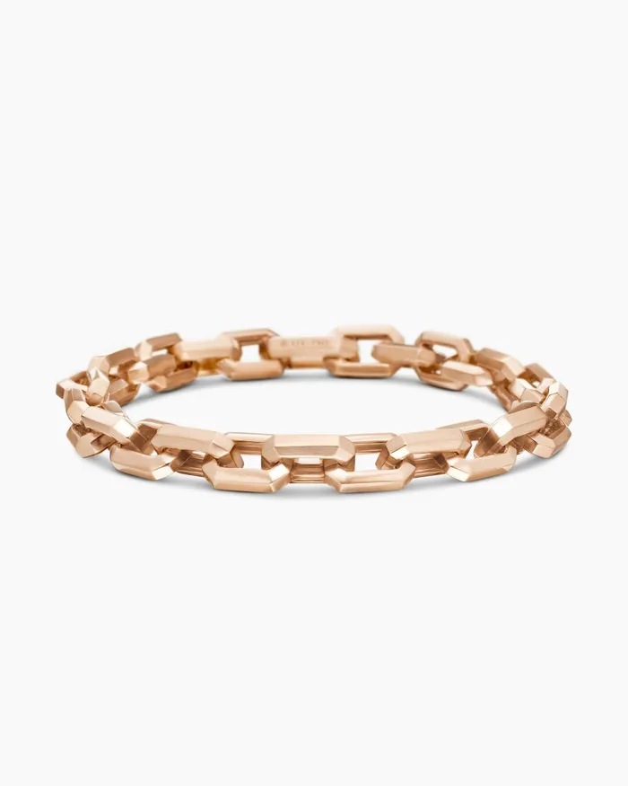 Mens Streamline Heirloom Chain Link Bracelet In 18K Rose Gold 75mm Men David Yurman Chain Mens Streamline Heirloom Chain Link Bracelet In 18K Rose Gold 75mm Men David Yurman Chain