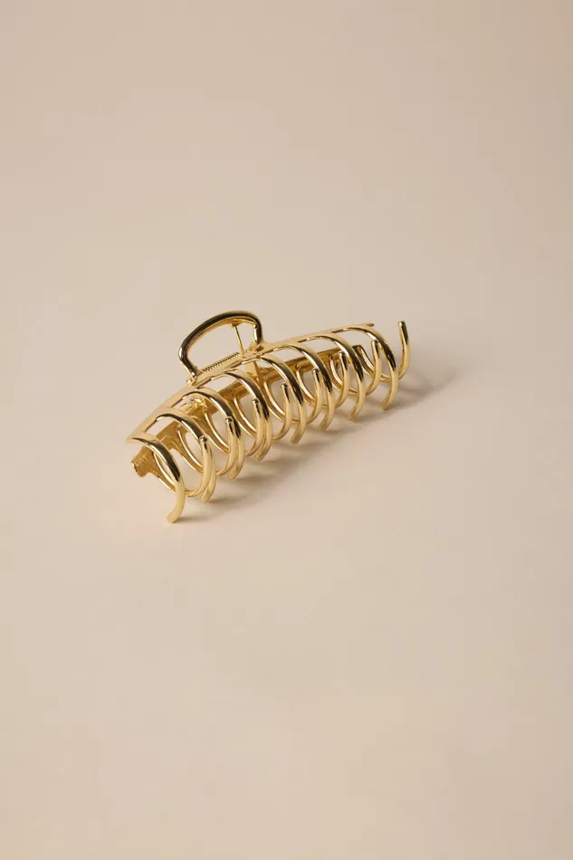 Metal Claw Gold Women Lucky Brand Hair Accessories