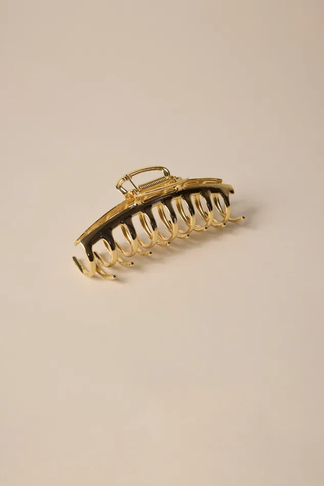 Metal Claw Gold Women Lucky Brand Hair Accessories