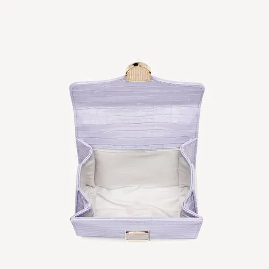 Mini Mayfair Bag Deep Shine English Lavender Small Croc Women Aspinal Of London Shoulder