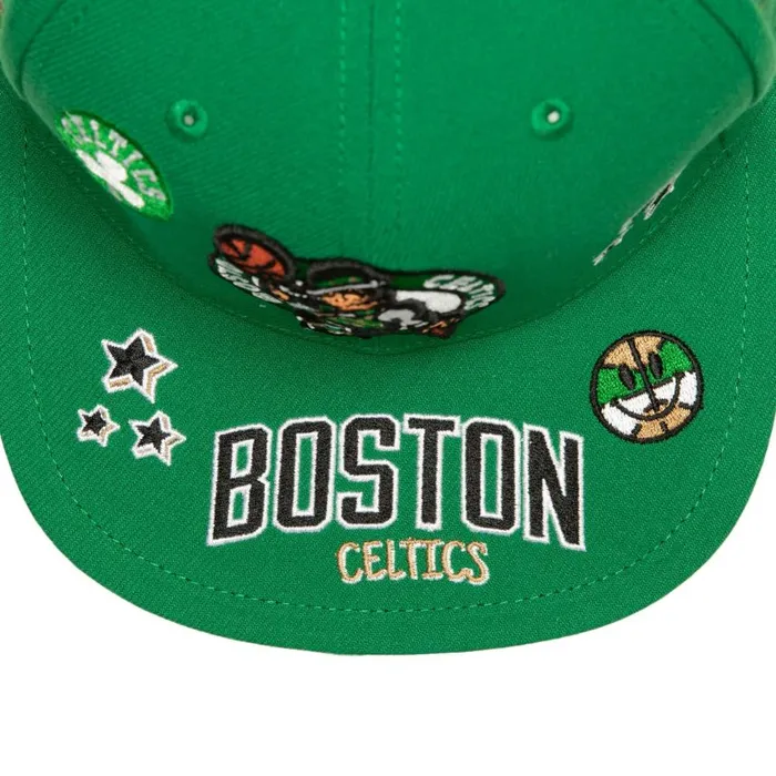 Mitchell and Ness All Out Snapback Boston Celtics Men Hats and Headwear Mitchell and Ness All Out Snapback Boston Celtics Men Hats and Headwear