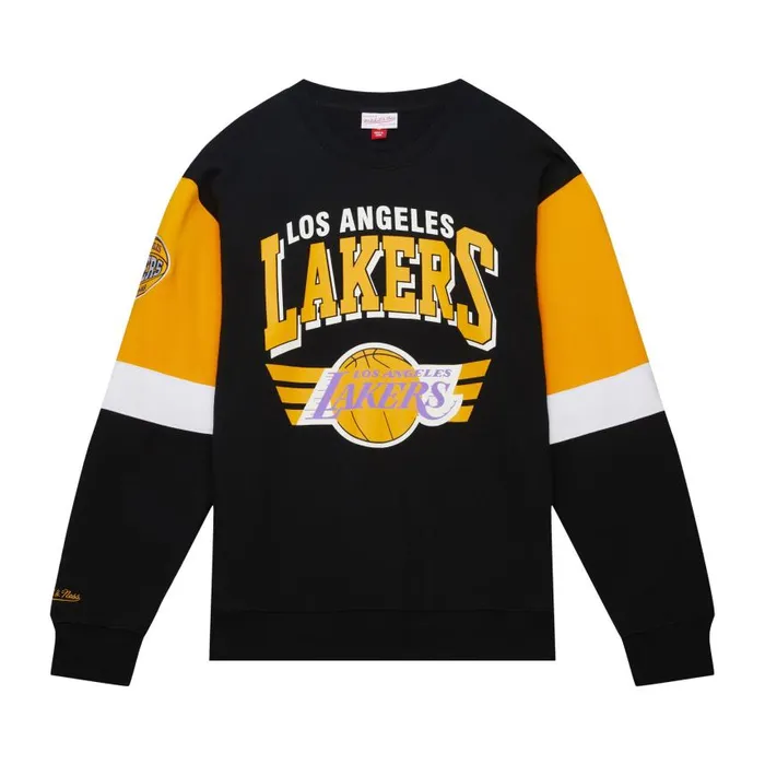 Mitchell and Ness All Over Crew 30 Los Angeles Lakers Men Hoodies and Sweatshirts Mitchell and Ness All Over Crew 30 Los Angeles Lakers Men Hoodies and Sweatshirts