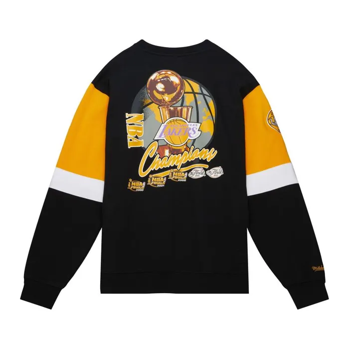 Mitchell and Ness All Over Crew 30 Los Angeles Lakers Men Hoodies and Sweatshirts Mitchell and Ness All Over Crew 30 Los Angeles Lakers Men Hoodies and Sweatshirts