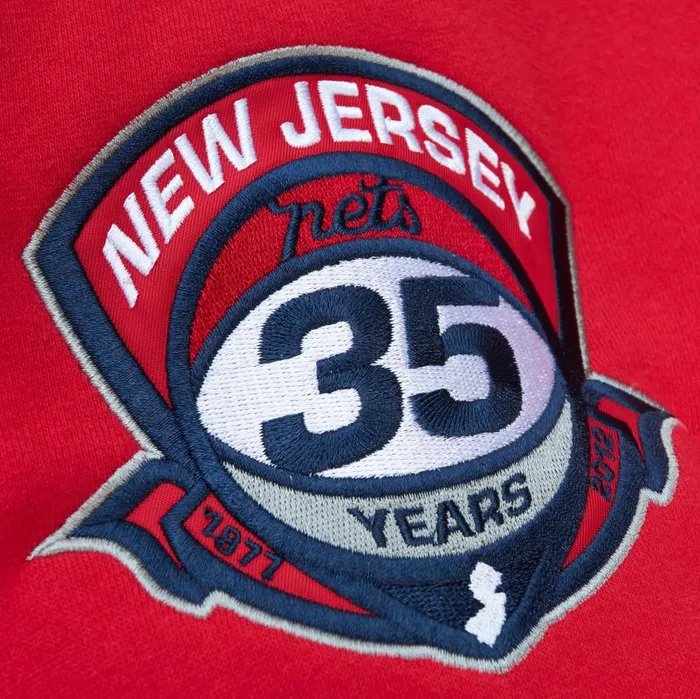 Mitchell and Ness All Over Crew 30 New Jersey Nets Men Hoodies and Sweatshirts Mitchell and Ness All Over Crew 30 New Jersey Nets Men Hoodies and Sweatshirts