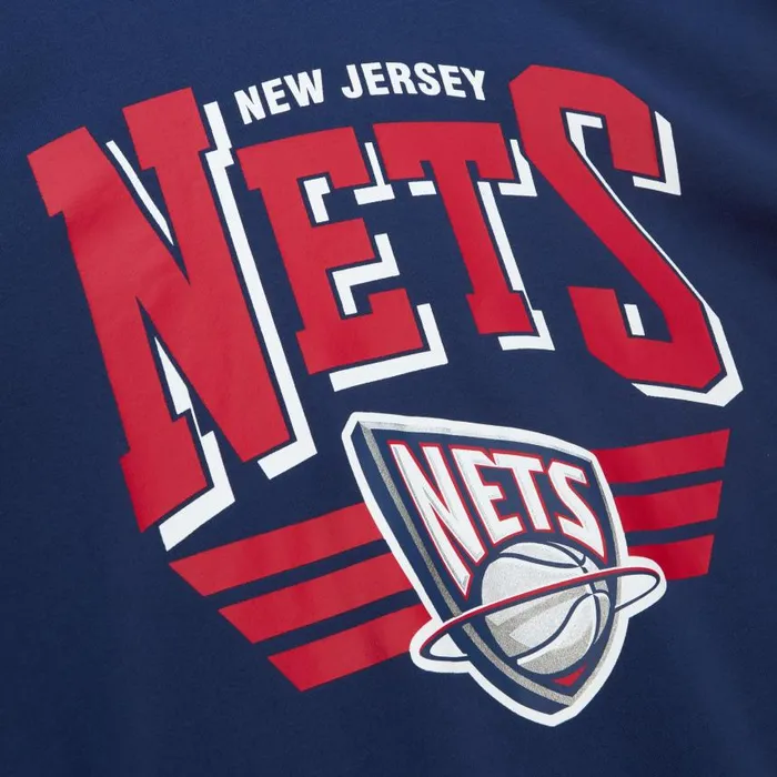 Mitchell and Ness All Over Crew 30 New Jersey Nets Men Hoodies and Sweatshirts Mitchell and Ness All Over Crew 30 New Jersey Nets Men Hoodies and Sweatshirts