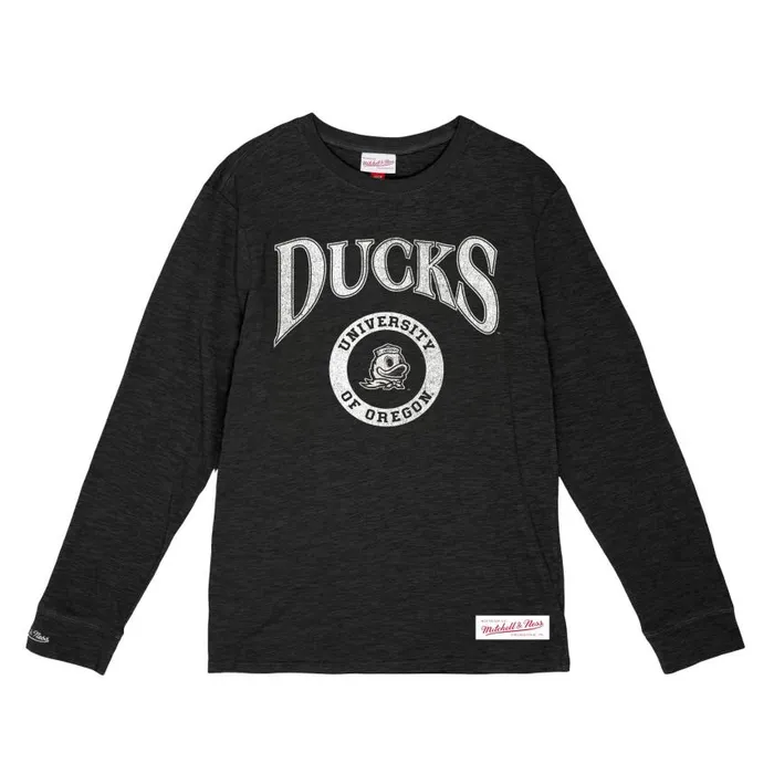 Mitchell and Ness Arched Logo Lockup Slub LS Tee University Of Oregon Men TShirts and Tops Mitchell and Ness Arched Logo Lockup Slub LS Tee University Of Oregon Men TShirts and Tops