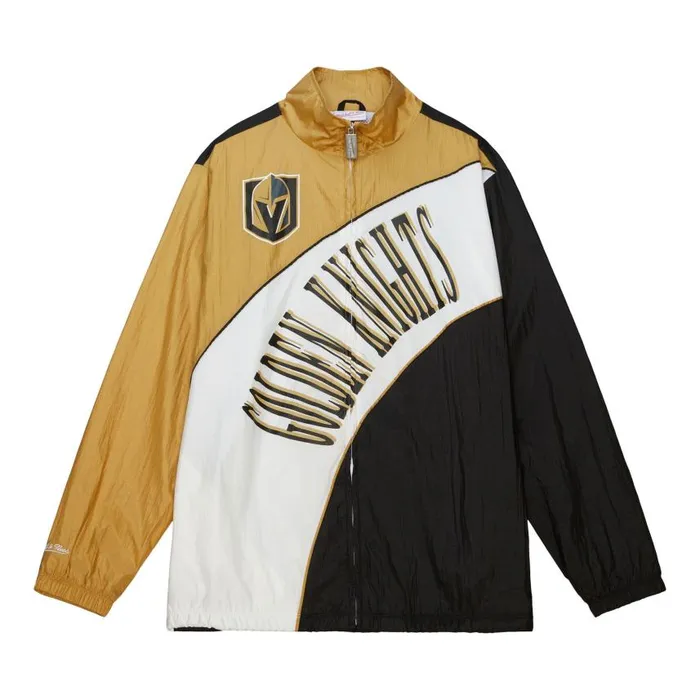 Mitchell and Ness Arched Retro Lined Windbreaker Vegas Golden Knights Men Jackets and Outerwear Mitchell and Ness Arched Retro Lined Windbreaker Vegas Golden Knights Men Jackets and Outerwear