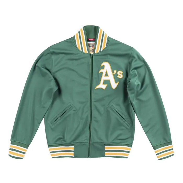 Mitchell and Ness Authentic BP Jacket Oakland Athletics 1991 Men Jackets and Outerwear Mitchell and Ness Authentic BP Jacket Oakland Athletics 1991 Men Jackets and Outerwear