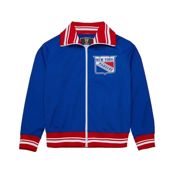 Mitchell and Ness Authentic New York Rangers 1977 Warm Up Jacket Men Jackets and Outerwear Mitchell and Ness Authentic New York Rangers 1977 Warm Up Jacket Men Jackets and Outerwear