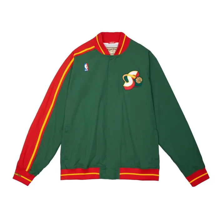Mitchell and Ness Authentic Seattle Supersonics 199596 Jacket Men Jackets and Outerwear Mitchell and Ness Authentic Seattle Supersonics 199596 Jacket Men Jackets and Outerwear