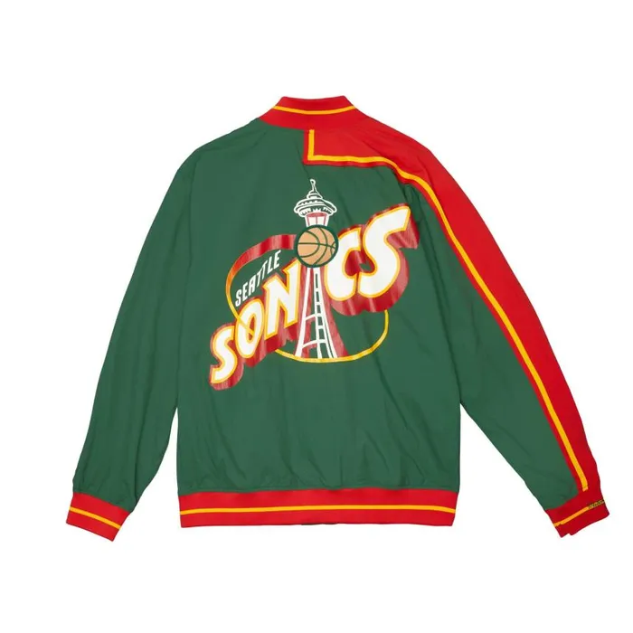 Mitchell and Ness Authentic Seattle Supersonics 199596 Jacket Men Jackets and Outerwear Mitchell and Ness Authentic Seattle Supersonics 199596 Jacket Men Jackets and Outerwear
