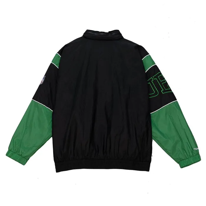 Mitchell and Ness Authentic Sideline Jacket New York Jets Men Jackets and Outerwear Mitchell and Ness Authentic Sideline Jacket New York Jets Men Jackets and Outerwear