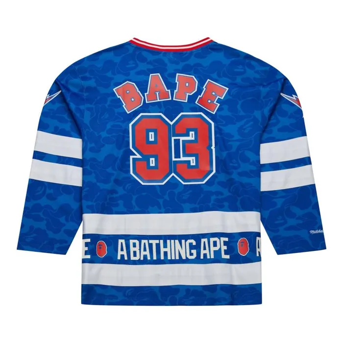 Mitchell and Ness Bape X MandN Jersey New York Rangers Men TShirts and Tops Mitchell and Ness Bape X MandN Jersey New York Rangers Men TShirts and Tops