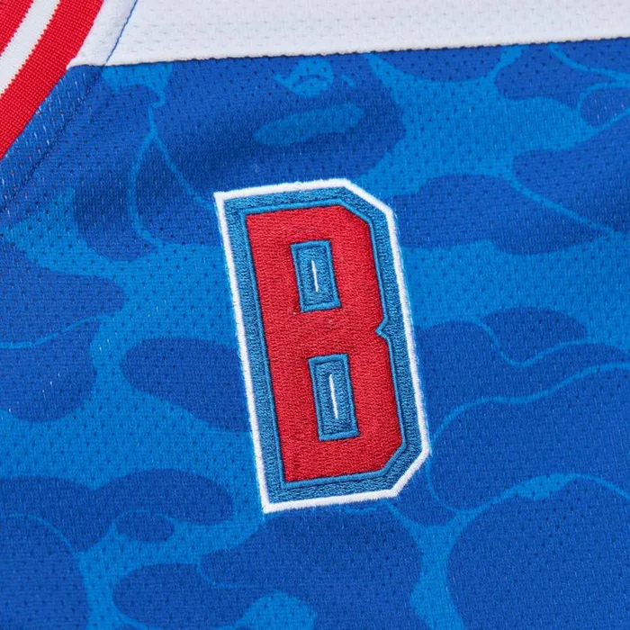 Mitchell and Ness Bape X MandN Jersey New York Rangers Men TShirts and Tops Mitchell and Ness Bape X MandN Jersey New York Rangers Men TShirts and Tops