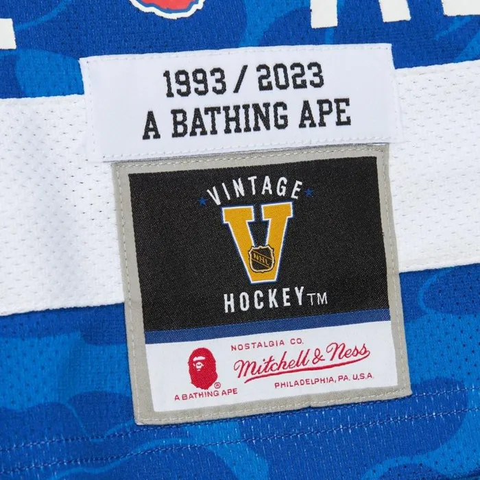 Mitchell and Ness Bape X MandN Jersey New York Rangers Men TShirts and Tops Mitchell and Ness Bape X MandN Jersey New York Rangers Men TShirts and Tops