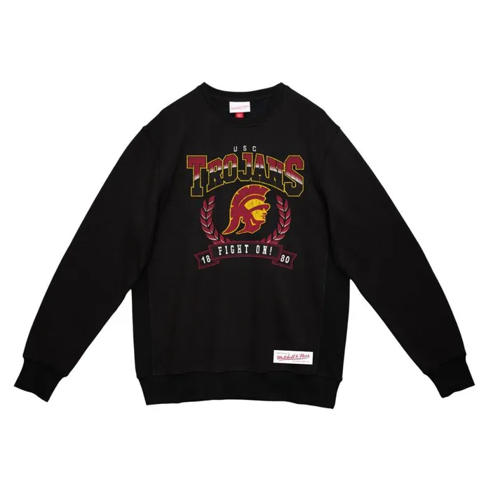 Mitchell and Ness Baseline Crew USC Men Hoodies and Sweatshirts