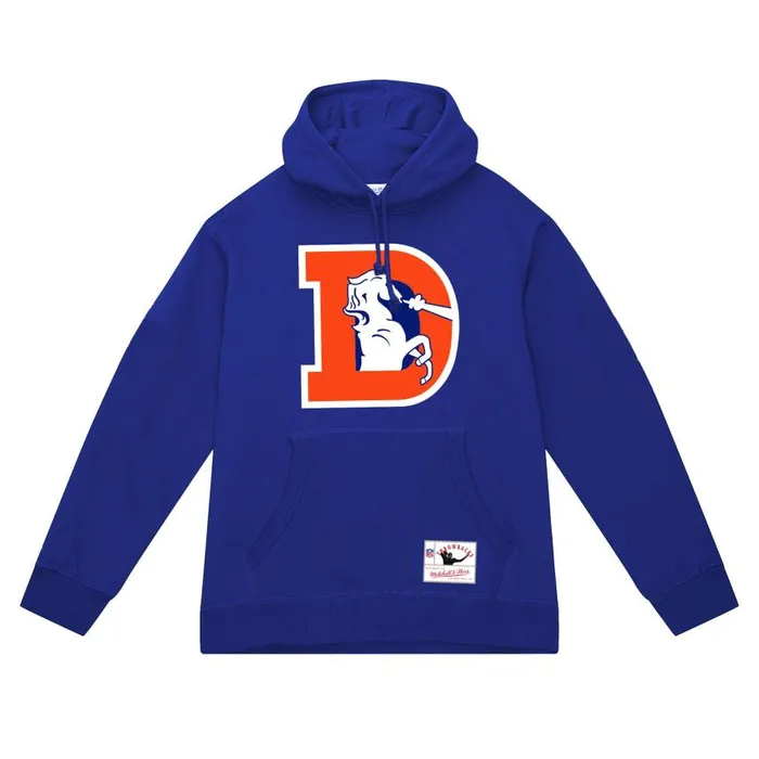 Mitchell and Ness Basic Logo 1 Hoodie Denver Broncos Men Hoodies and Sweatshirts Mitchell and Ness Basic Logo 1 Hoodie Denver Broncos Men Hoodies and Sweatshirts