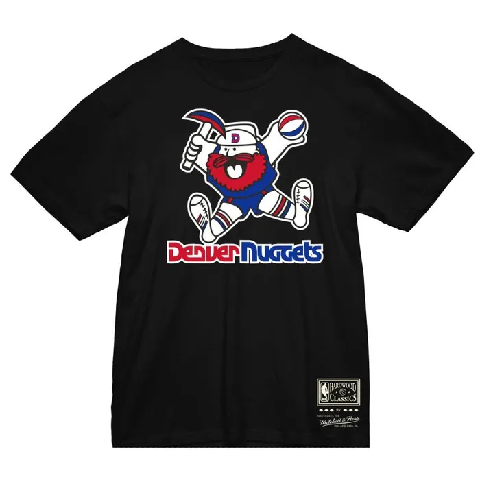 Mitchell and Ness Basic Logo 2 Tee Denver Nuggets Men TShirts and Tops