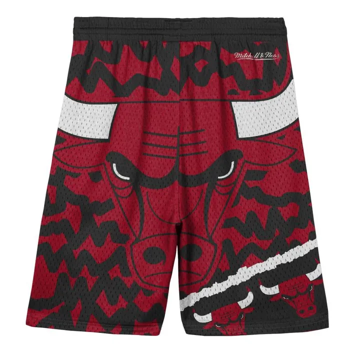 Mitchell and Ness Big Face Jumbotron Mesh Shorts Chicago Bulls Kids Shorts and Skorts Mitchell and Ness Big Face Jumbotron Mesh Shorts Chicago Bulls Kids Shorts and Skorts