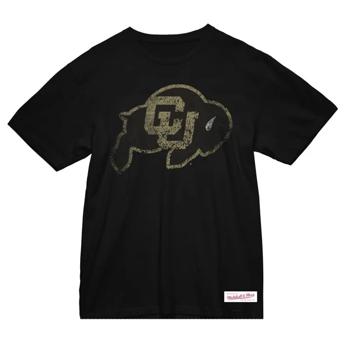 Mitchell and Ness Big Logo Tee University Of Colorado Boulder Men TShirts and Tops Mitchell and Ness Big Logo Tee University Of Colorado Boulder Men TShirts and Tops