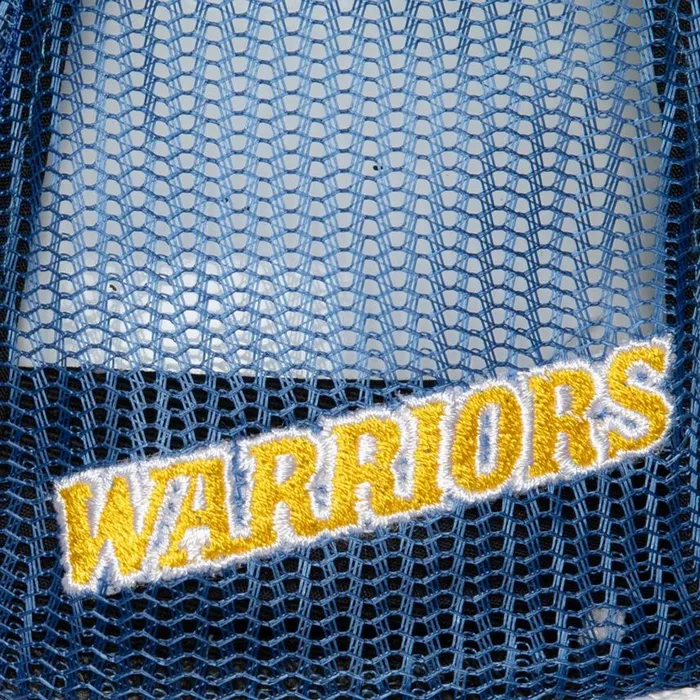 Mitchell and Ness Blocker Trucker HWC Golden State Warriors Men Hats and Headwear Mitchell and Ness Blocker Trucker HWC Golden State Warriors Men Hats and Headwear