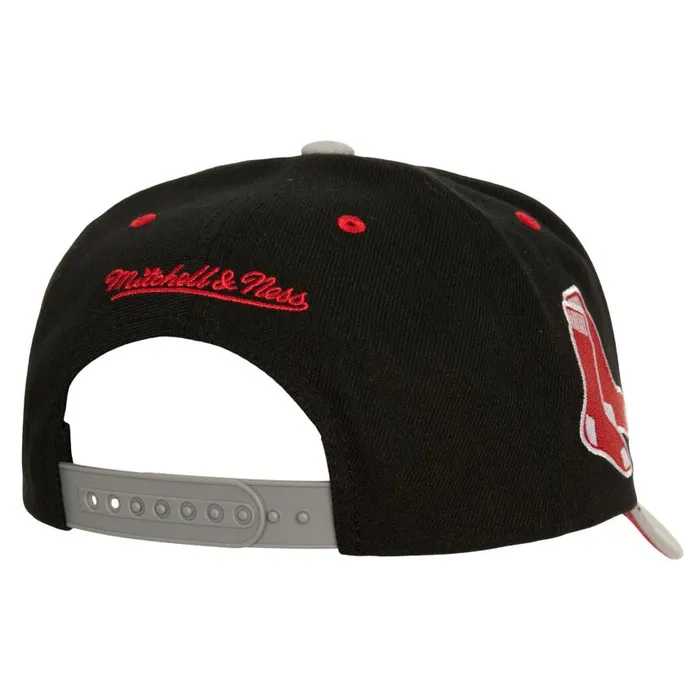 Mitchell and Ness Bred Pro Snapback Boston Red Sox Men Hats and Headwear Mitchell and Ness Bred Pro Snapback Boston Red Sox Men Hats and Headwear