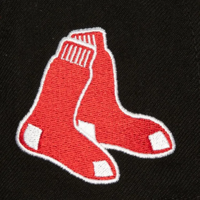 Mitchell and Ness Bred Pro Snapback Boston Red Sox Men Hats and Headwear Mitchell and Ness Bred Pro Snapback Boston Red Sox Men Hats and Headwear