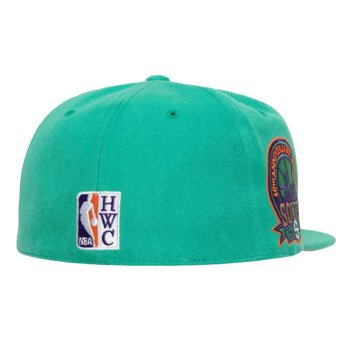 Mitchell and Ness Cactus Cooler Fitted Hat Seattle Supersonics Men Hats and Headwear Mitchell and Ness Cactus Cooler Fitted Hat Seattle Supersonics Men Hats and Headwear