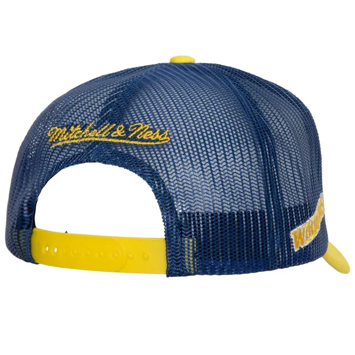 Mitchell and Ness Champs Fest Trucker HWC Golden State Warriors Men Hats and Headwear Mitchell and Ness Champs Fest Trucker HWC Golden State Warriors Men Hats and Headwear