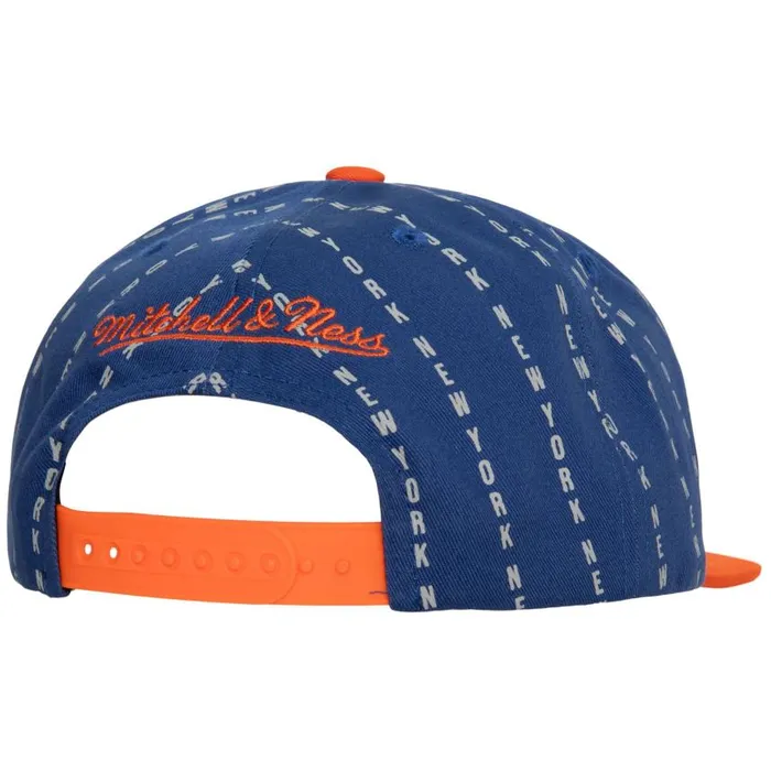 Mitchell and Ness City Pinstripe Deadstock HWC New York Knicks Men Hats and Headwear Mitchell and Ness City Pinstripe Deadstock HWC New York Knicks Men Hats and Headwear