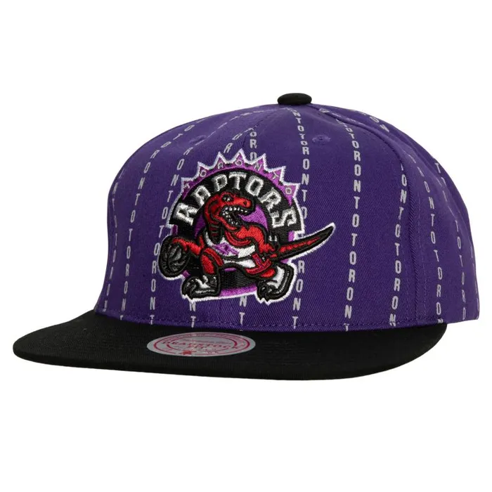 Mitchell and Ness City Pinstripe Deadstock HWC Toronto Raptors Men Hats and Headwear Mitchell and Ness City Pinstripe Deadstock HWC Toronto Raptors Men Hats and Headwear