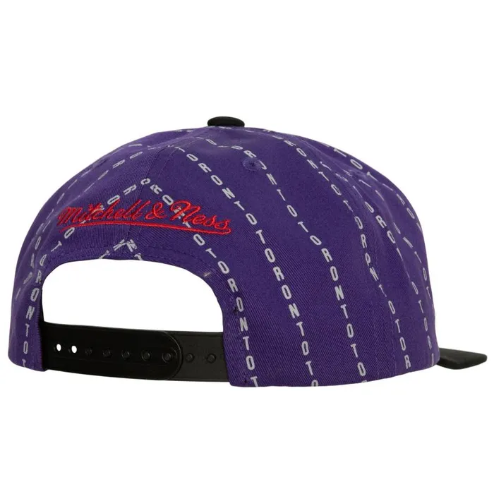 Mitchell and Ness City Pinstripe Deadstock HWC Toronto Raptors Men Hats and Headwear Mitchell and Ness City Pinstripe Deadstock HWC Toronto Raptors Men Hats and Headwear