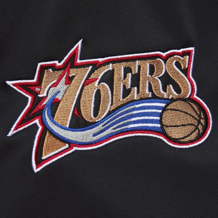 Mitchell and Ness Color Blocked Track Jacket Vintage Logo Philadelphia 76ers Men Jackets and Outerwear Mitchell and Ness Color Blocked Track Jacket Vintage Logo Philadelphia 76ers Men Jackets and Outerwear