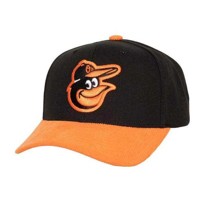Mitchell and Ness Cord Pro Snapback Baltimore Orioles Men Hats and Headwear