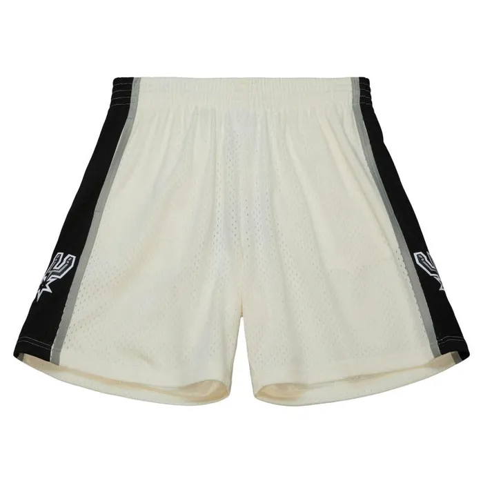 Mitchell and Ness Cream Swingman Shorts San Antonio Spurs 1998 Men Shorts