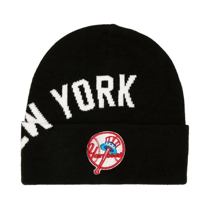 Mitchell and Ness Cricket Knit Coop New York Yankees Men Hats and Headwear