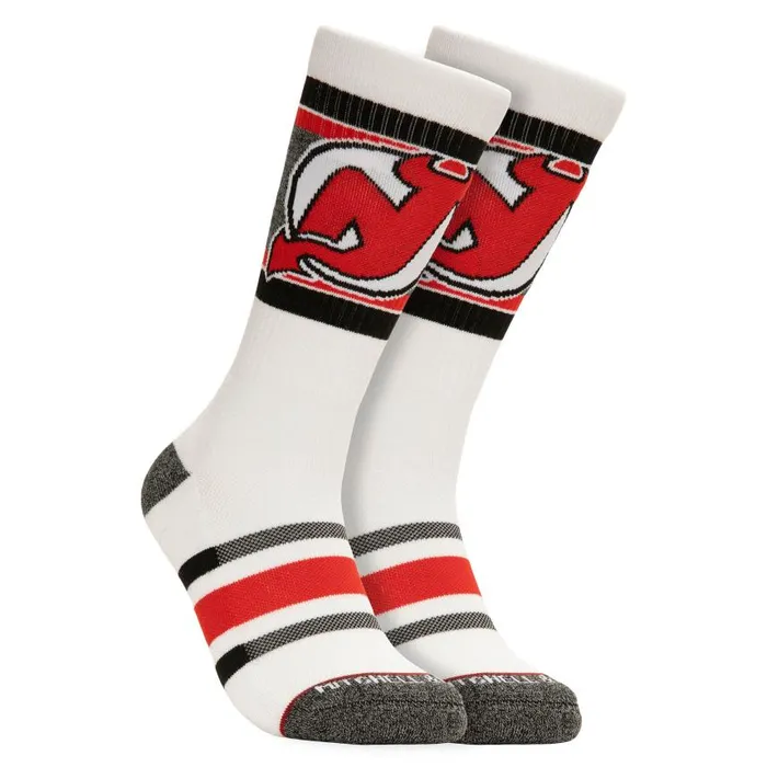 Mitchell and Ness Cross Bar Crew Socks New Jersey Devils Men Socks