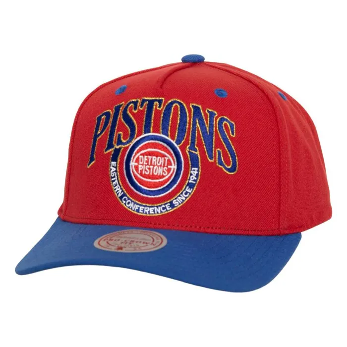 Mitchell and Ness Crown Jewels Pro Snapback HWC Detroit Pistons Men Hats and Headwear Mitchell and Ness Crown Jewels Pro Snapback HWC Detroit Pistons Men Hats and Headwear