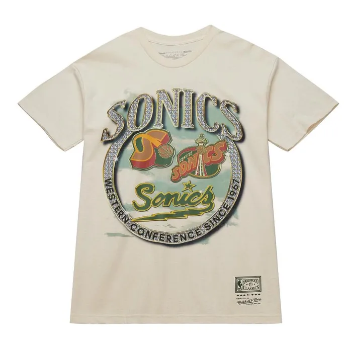 Mitchell and Ness Crown Jewels SS Tee HWC Seattle Supersonics Men TShirts and Tops Mitchell and Ness Crown Jewels SS Tee HWC Seattle Supersonics Men TShirts and Tops